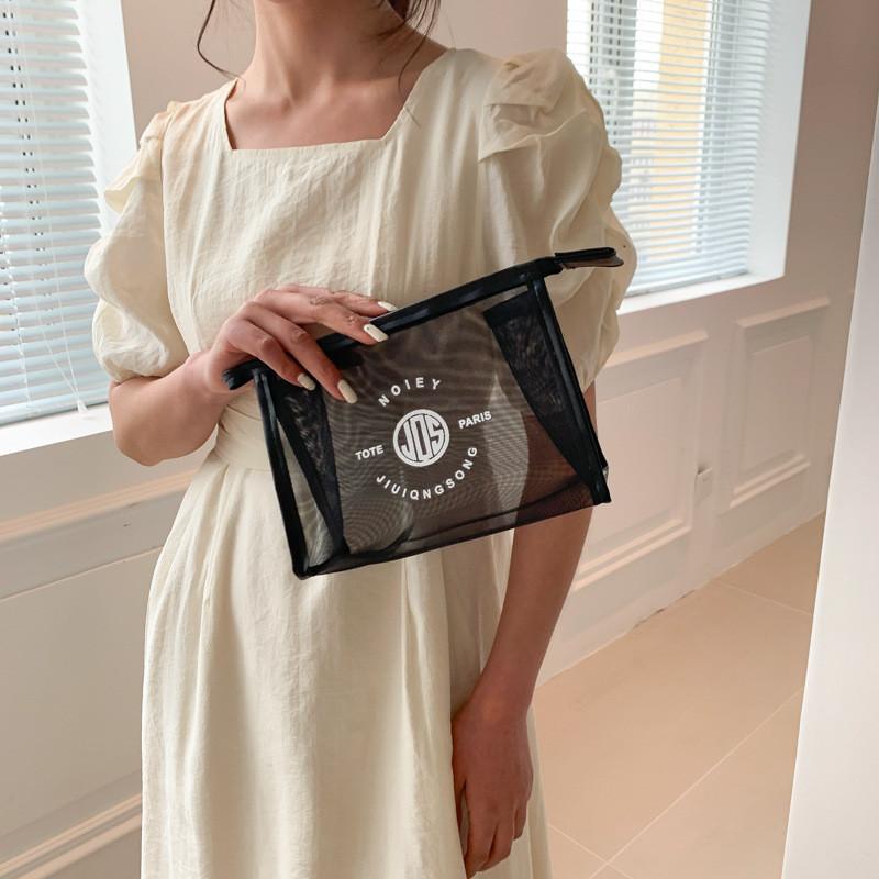 Trendy Black Large Capacity Summer Handbag Fashionable Square Bag For Women
