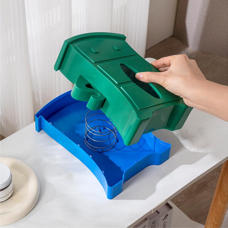 Niedlicher Taschentuchboxhalter Bunt Rutschfest Taschentuchboxhalter Große Kapazität Form Desktop-Dekor Platzsparend Organisation Dekor