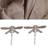 Graceful Dragonflies Brooch For Women Fashion Accessory Alloy Metal Pin For Dress Blouse Jackets Decoration