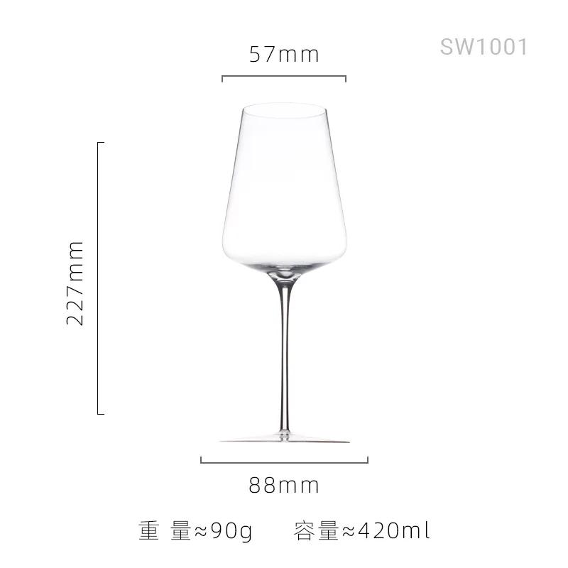 Ultra Thin Crystal Glass Goblet Sensory Oot-Bellied Red Wine Glass for Home Fine Stick Wine Burgundy Glass 1PCS