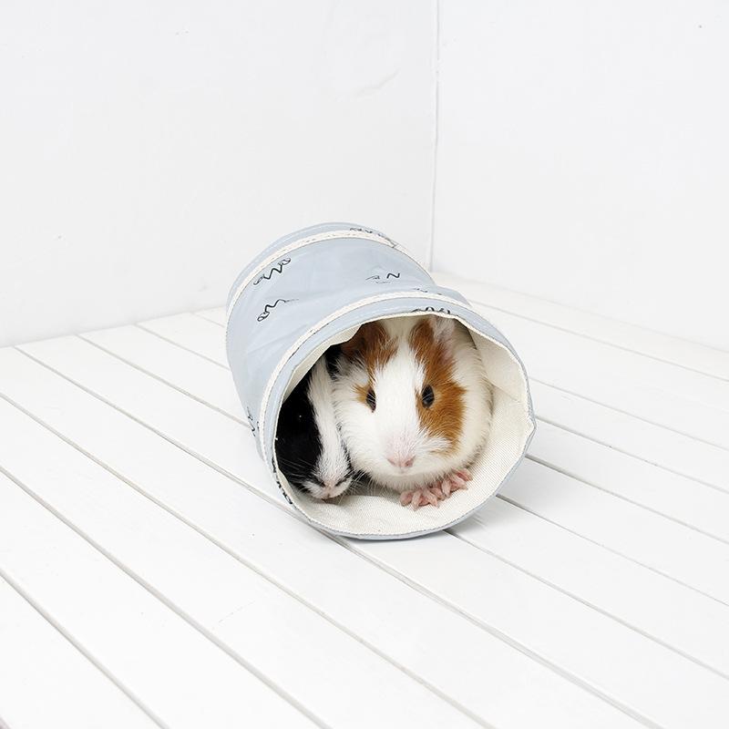 Guinea Pig Tunnel Tube Cute Hamster Toy Tubes Tunnels Spring Pet Cage House Single Channel Chinchillas Warm Toy Pet Accessories