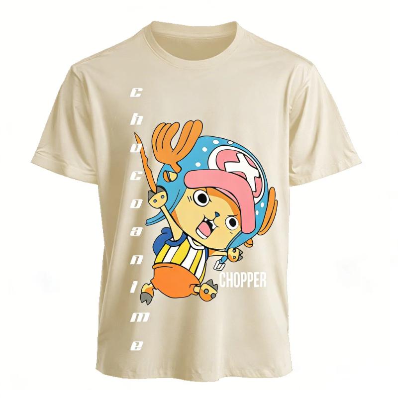 One Piece Chopper Anime T Shirt Men Women 2026 Summer New Cotton Short Sleeve Tee Tops Streetwear Casual Graphic Tee Y2k Clothes
