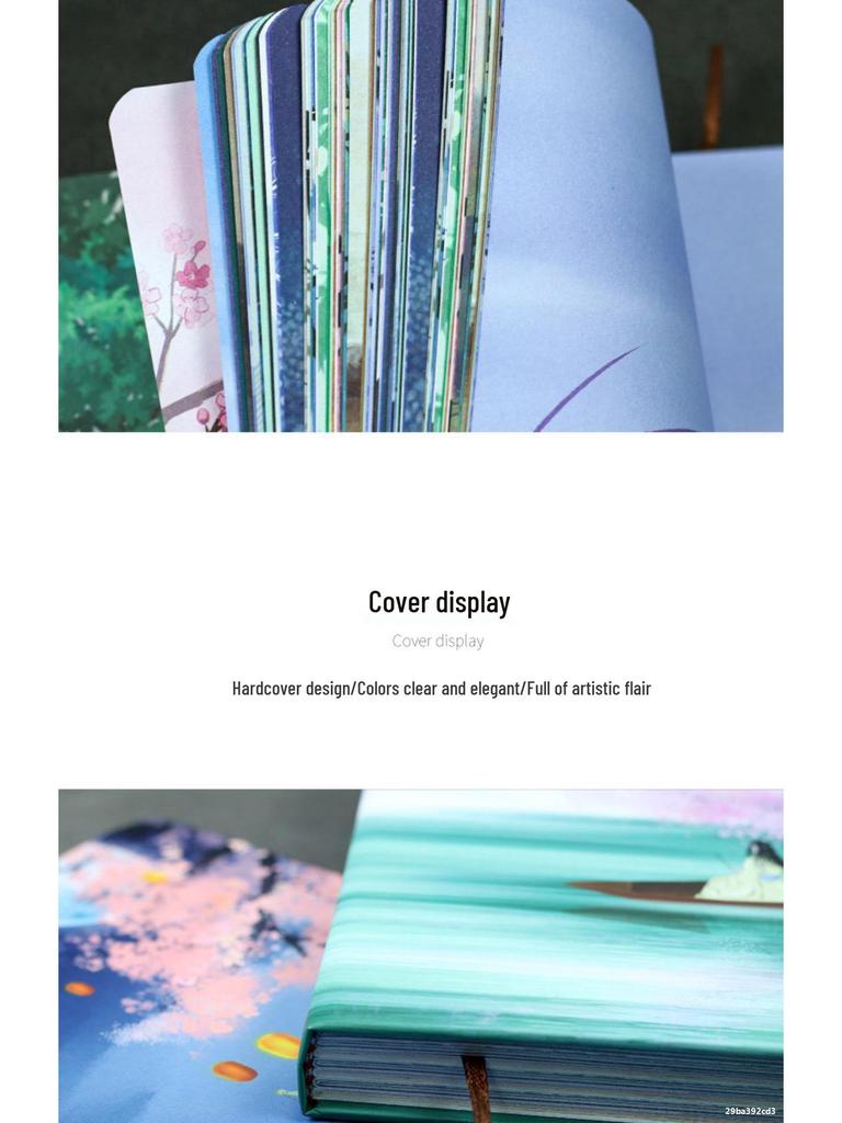 Vintage Korean Style Cute Retro Diary Notebook with Colorful Pages