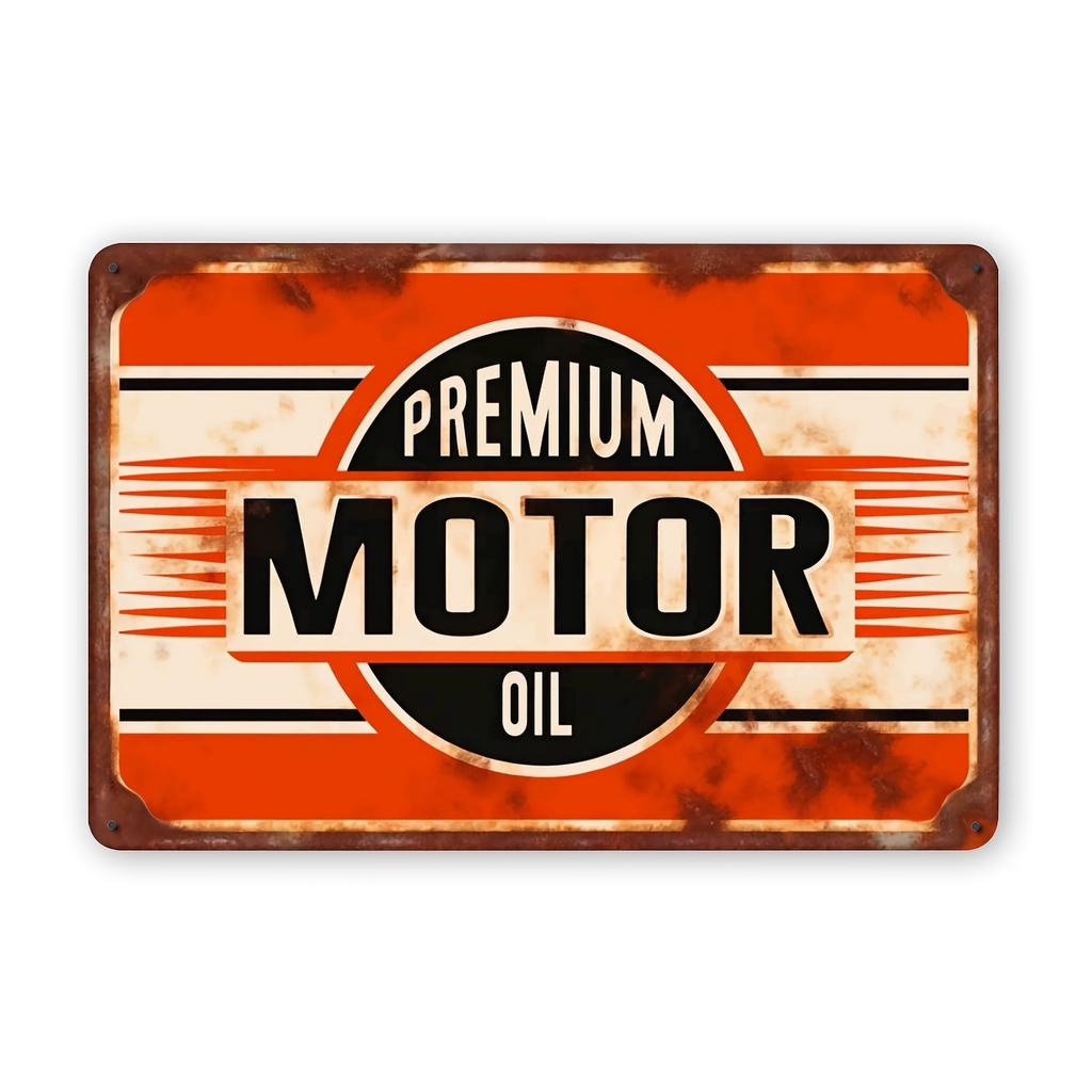 Vintage Texaco Motor Oil Metal Aluminum Sign Retro Decorative Plate Wall Art for Home Living Room Porch, Bar, Cafe, Garage De