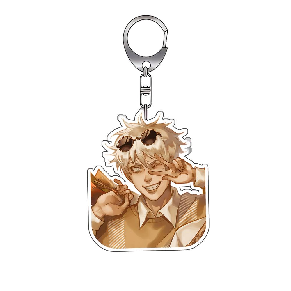 Acrylic Keychain for Jjk Satoru Gojo Ryomen Sukuna Amane Backpack Pendant Anime Decoration Collection Exquisite Gift Toy