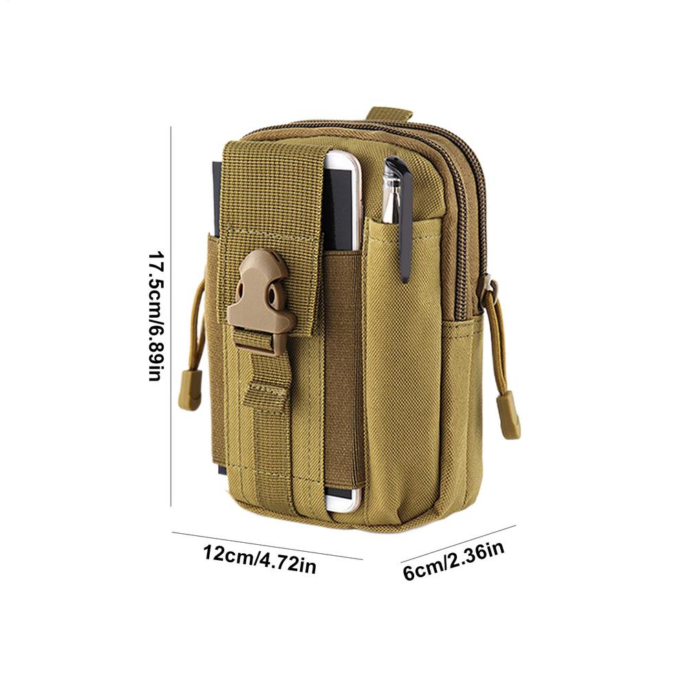 Waist Bag Oxford Waterproof Waist Bag Fanny Pack Waterproof Large Capacity Phone Case Wallet Pouch Gadget Pocket with Belt