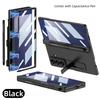 Fashion Hinge Protect Full Body Pen Slot Stand Case with Pen for Samsung Galaxy Z Fold7 With Screen Glass Film Matte Hard Cover