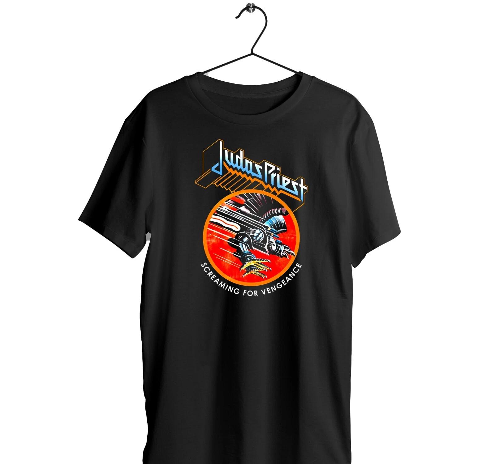Judas Priest image Black T-Shirt 100% cotton - Heavy Metal music band gift S