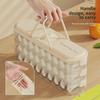 Refrigerator Dumpling Storage Box with Side Door for Fresh-Keeping Wontons - Food Grade, Frozen Packaging.
