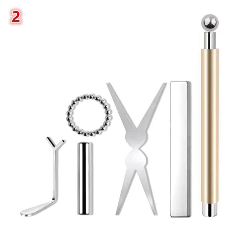 Cat Eye Nail Magnet Tool Set, French Tips Cat Eye Heart Magnets Nail Magnet Stick Cat Eye Gel Polish Magnets Tools Manicure