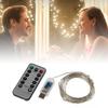 Indoor String Lights 21.9yd Length Remote Control 8 Light Modes Copper Wire LED Wire Lights for