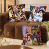 Anime Shaman King Pillow Case Fashion Square Pillowcase Bedroom Sofa Room Ins Decoration Leisure