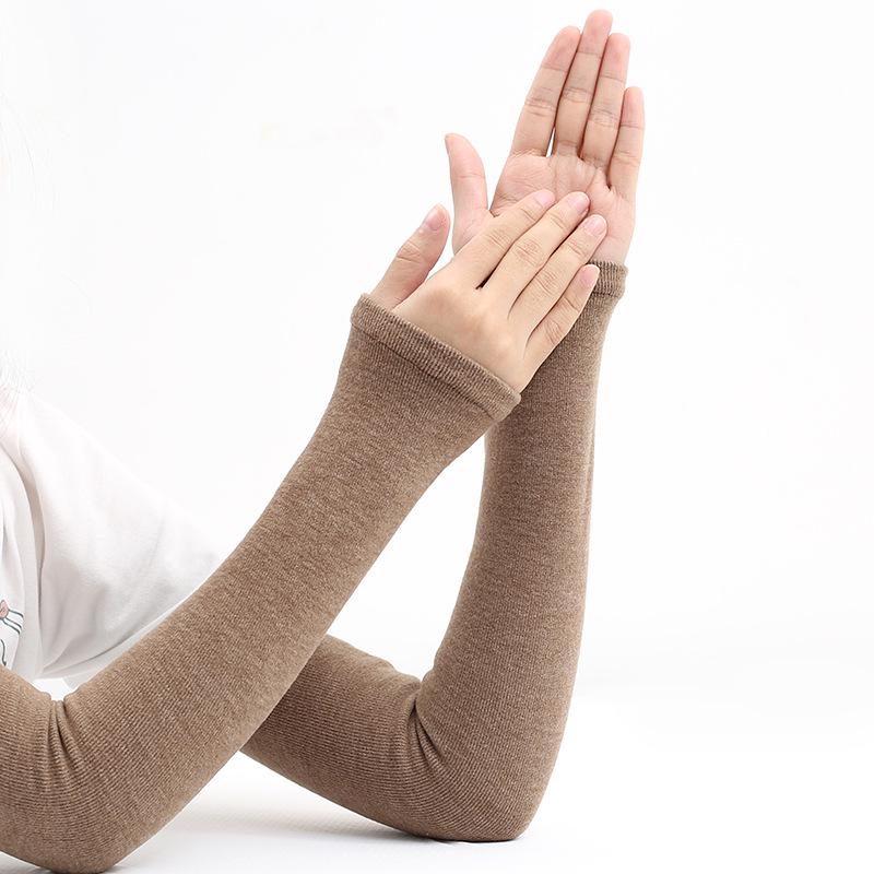 

Женские и мужские очень длинные кашемировые согревающие руки и налокотники