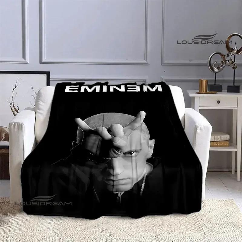 Eminem Hip-hop Singer Printing Blankets Warm Blanket Flannel Blanket Picnic Blanket Blankets for Beds Birthday Gift