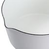 Nitori (NITORI) MOREISH Enamel Milk Pan, White, 15cm, IH/Gas Stovetop, 8942115