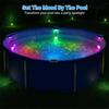 Solar Underwater Swimming Pool Lights with Remote Control Waterproof 16 Colors Lighting Pool Lights Easy to Use M4YD