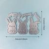 Easter 3pcs Bunny Metal Cutting Dies Stencil for DIY Scrapbooking Photo Album Embossing Paper Cards Crafts Diecuts