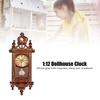 1:12 Scale Vintage Dollhouse Clock Wooden Alloy Elegant Miniature Doll House Decoration