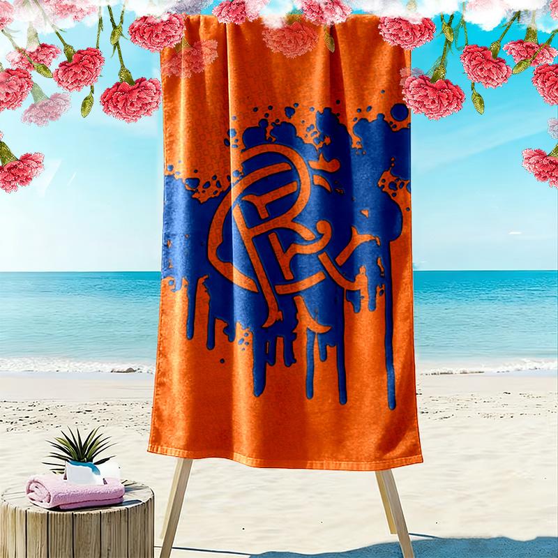 Rangers F.C. Druck Strandtuch, Großes Weiches Schnelltrocknendes Handtuch für Strand Camping Schwimmen