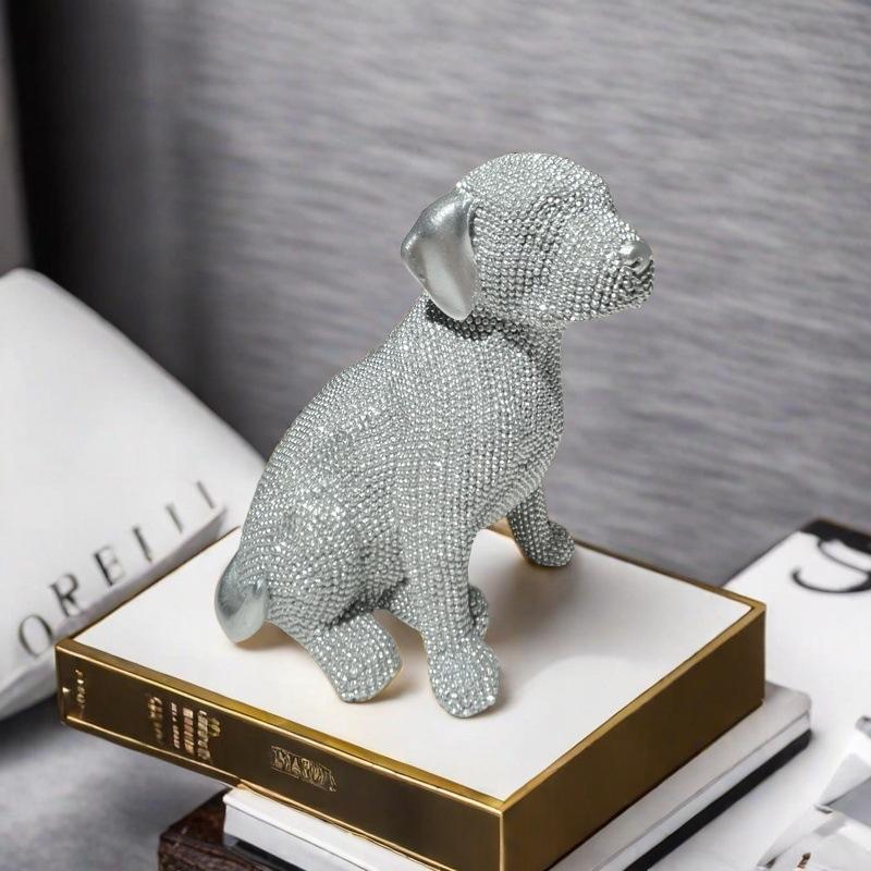 New Products Labrador Creative Living Room Ornaments Desktop Home Decoration Resin Crafts Housewarming Gift