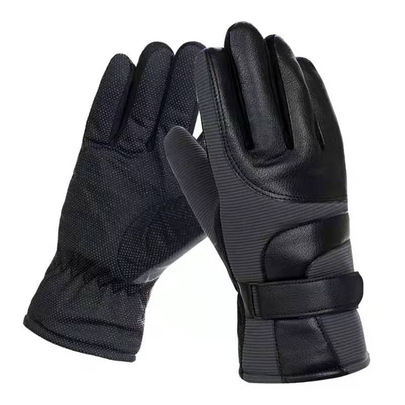 Autumn and Winter Warm Gloves for Men and Women Thickened Large Cotton Outdoor Cycling Sports Cold Proof Bicycle Touch Screen Gloves