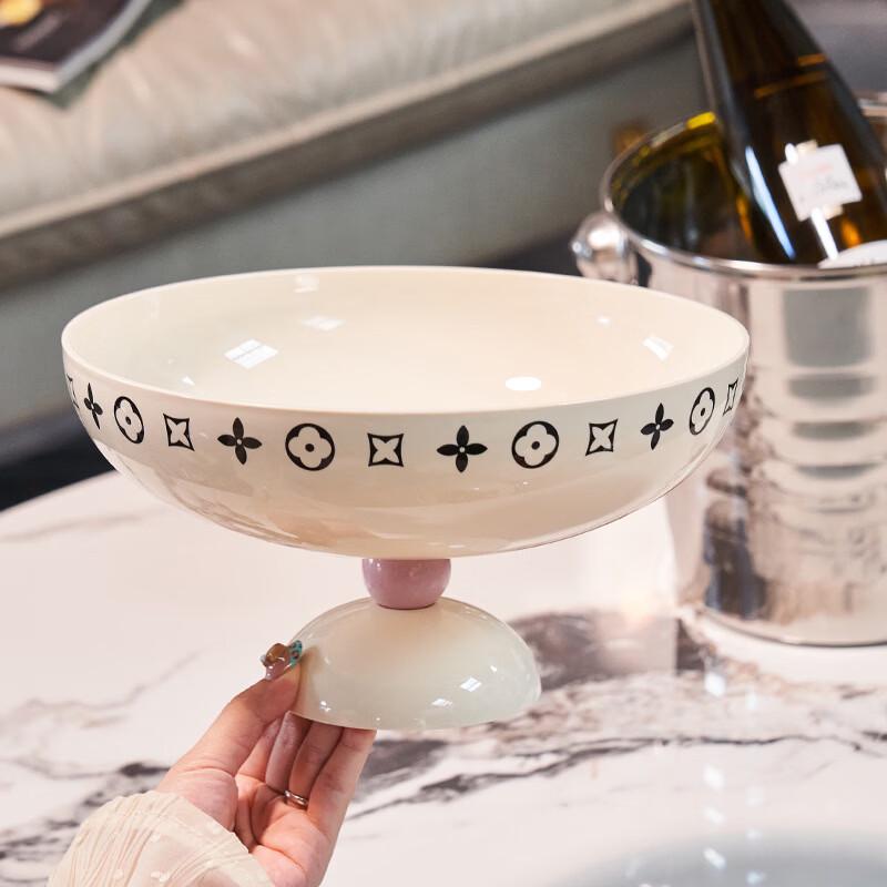 Light Luxury High-Footed Fruit Plate