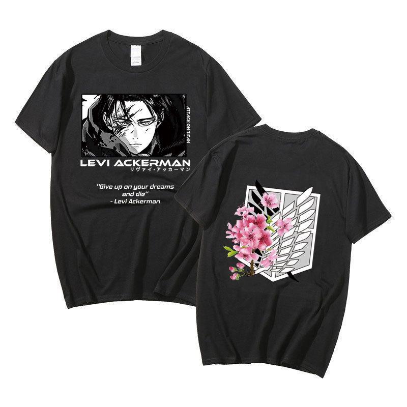 Japanese Anime T Shirt Scouting Legion Clothes Shingeki No Kyojin Tee Shirt Attack On Titan Giant Short-sleeve T-shir Unisex Women