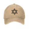 Spring Summer For Boy Girl Happy Hanukkah Baseball Cap Star of David Vintage Sun Hats Sport Denim Casquette