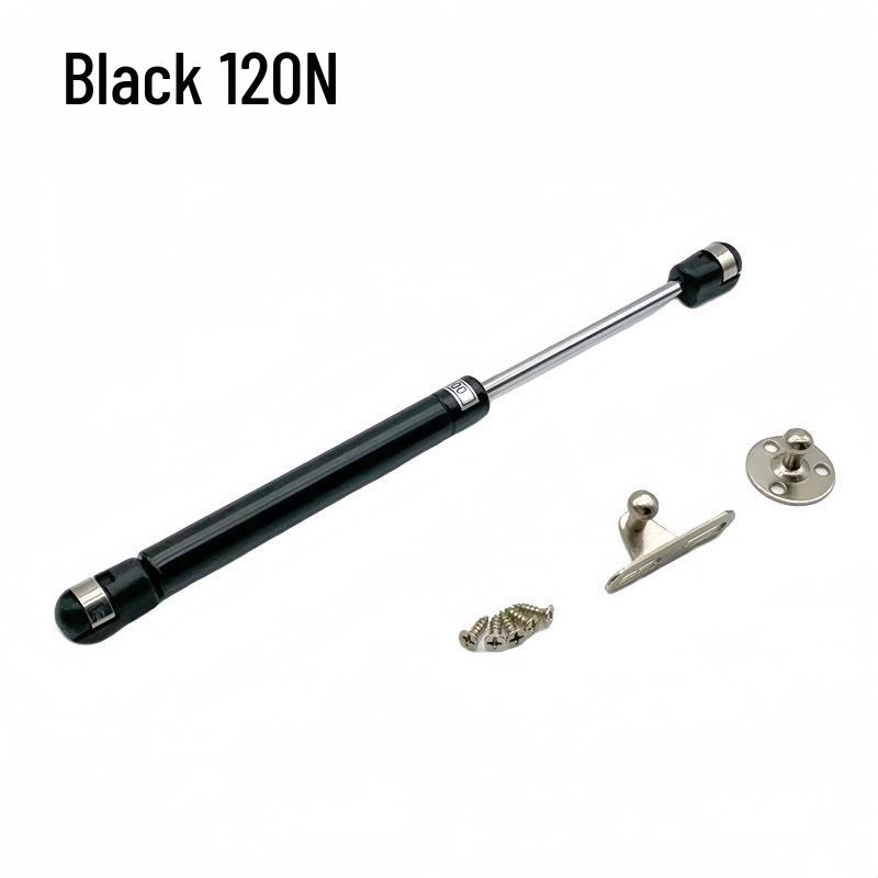 Black Hydraulic Pneumatic Gas Spring Support Rod for Cabinet Doors and Meter Boxes