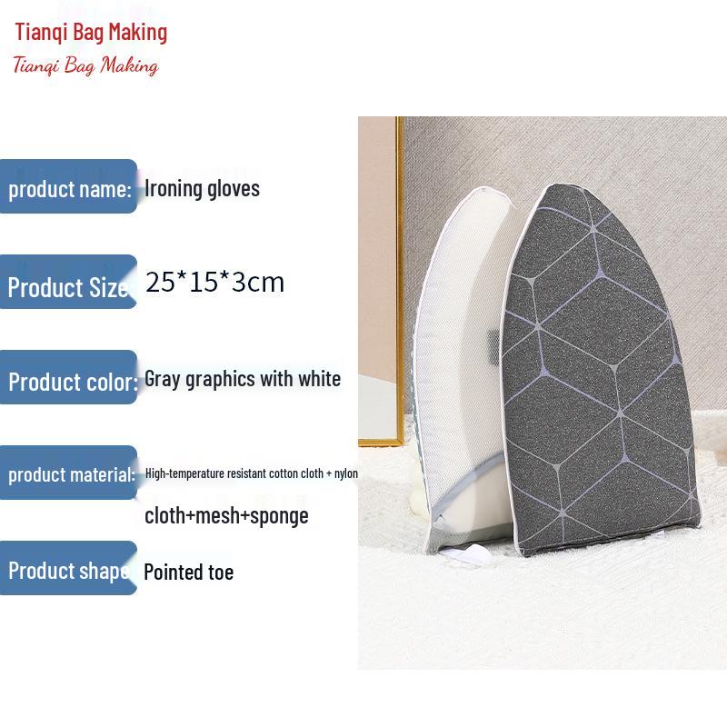 Compact Japanese Handheld Ironing Board with Heat-Resistant Sponge Pad