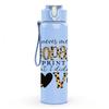 1PC Leopard Print Love Letter 750ml Color Plastic Sports Water Bottle Leakproof Flip Straw Lid Suitable for Sports Office Home Use