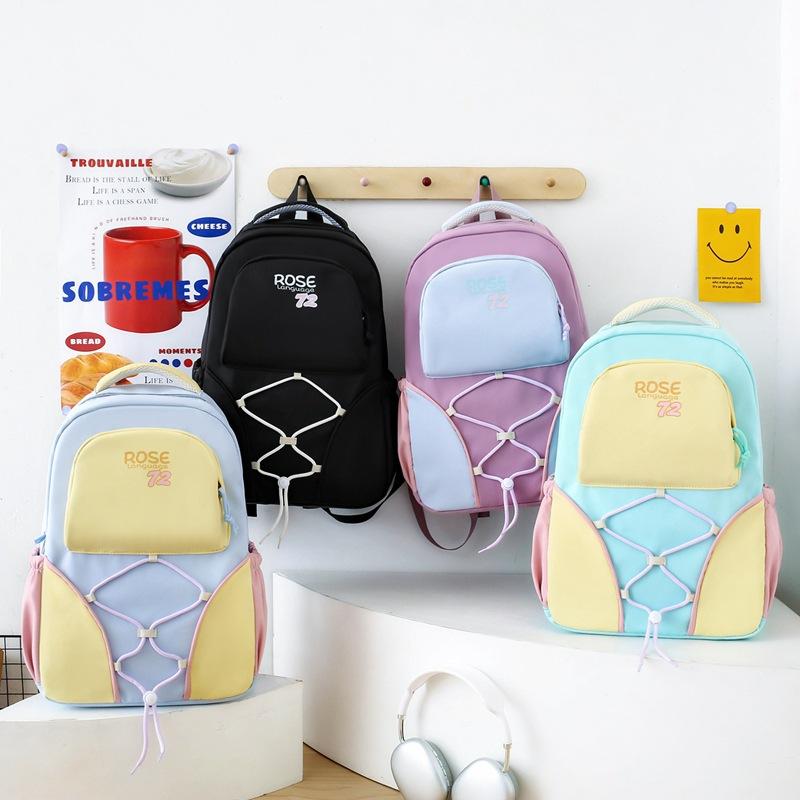 New Backpack Large Capacity School Bag for Primary and Secondary School Students Backpack Casual Handheld Tutoring Bag
