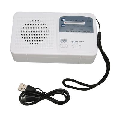 Solar Hand Crank Radio Multifunction Portable Rechargeable Emergency Radio with LED Flashlight for