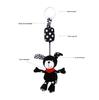BBSKY Black & White Baby Stroller Mobile: Rabbit, Bee, Bird & Dog Plush Hanging Ornaments 