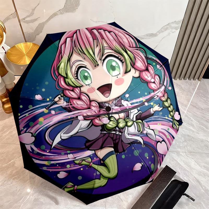 Japanese-style Cartoon Demon Slayer Kamado Tanjiro & Kamado Nezuko Umbrella Including Home Travel and Outdoor Activities Multi Functional Umbrella 2