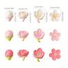 4pcs Kitchen Refrigerator Magnets – Soft Rubber Flower Stickers, Personalized 3D Stereoscopic, Fresh Style Decorative Absorbers
