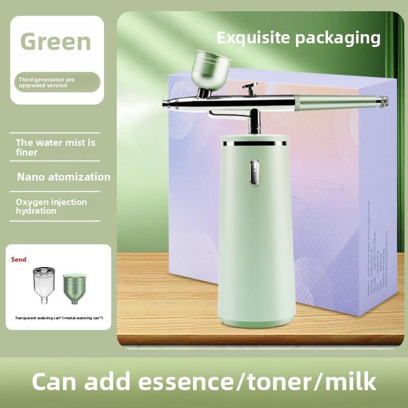 

Лифтинг-эссенция вводится в салонный увлажняющий аппарат, аппарат для распыления воды и света, нано-кислородный инжектор высокого давления