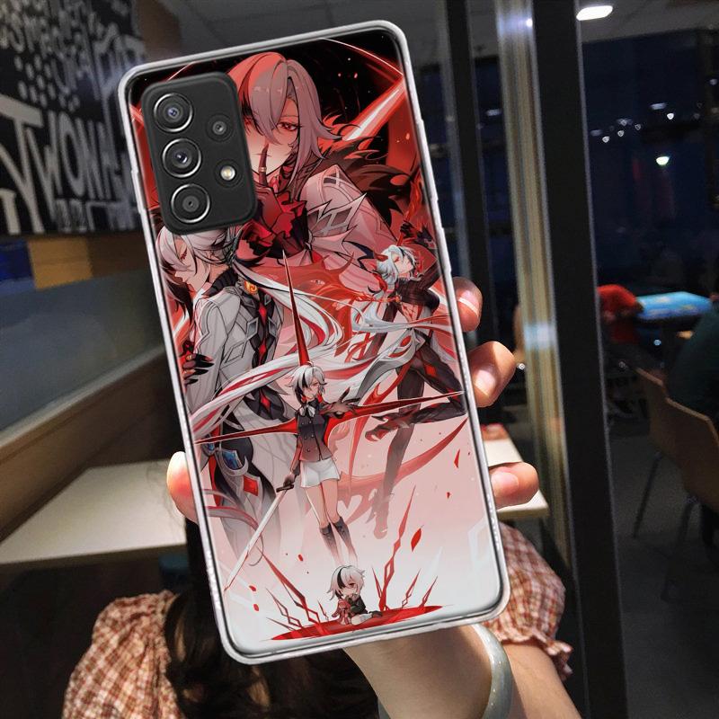 Arlecchino Genshin Impact Phone Case for Samsung A54 A57 A37 A17 A14 A15 A12 A24 A34 A55 A35 A25 A52S A07 A05S A04S A22 A32 A72