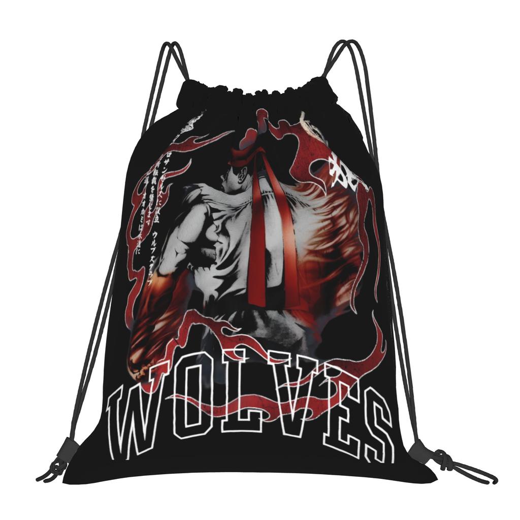 Custom T-Tekkenes Drawstring Bag Women Men Lightweight Beat 'em Up Sports Gym Storage Backpack