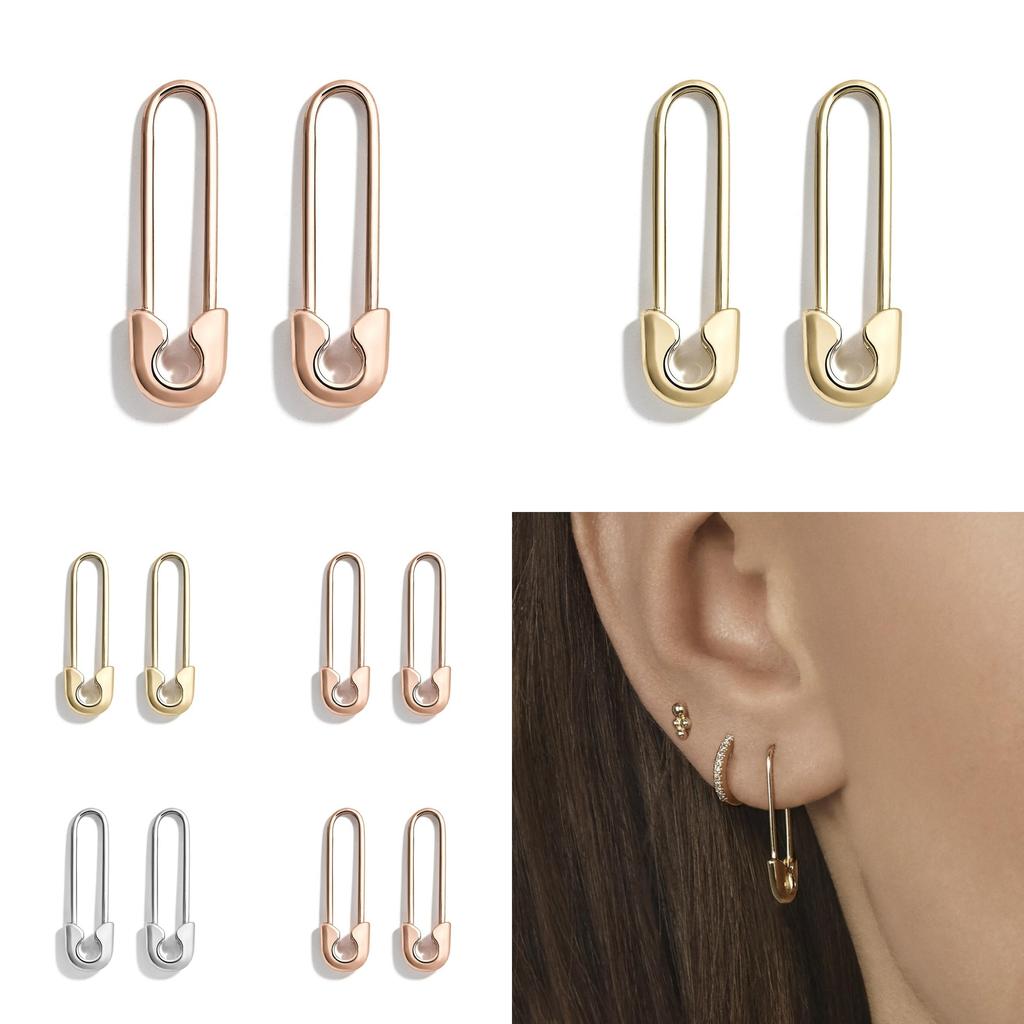 Fashion Commute Style Alloy Earrings In Gold Rose Gold And Silver