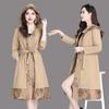 Popolare Trench da Donna di Media Lunghezza Stile Coreano Giacca a Vento Primavera Autunno Moda Stile Taglie Grandi Cappotti Tendenza Top 5XL