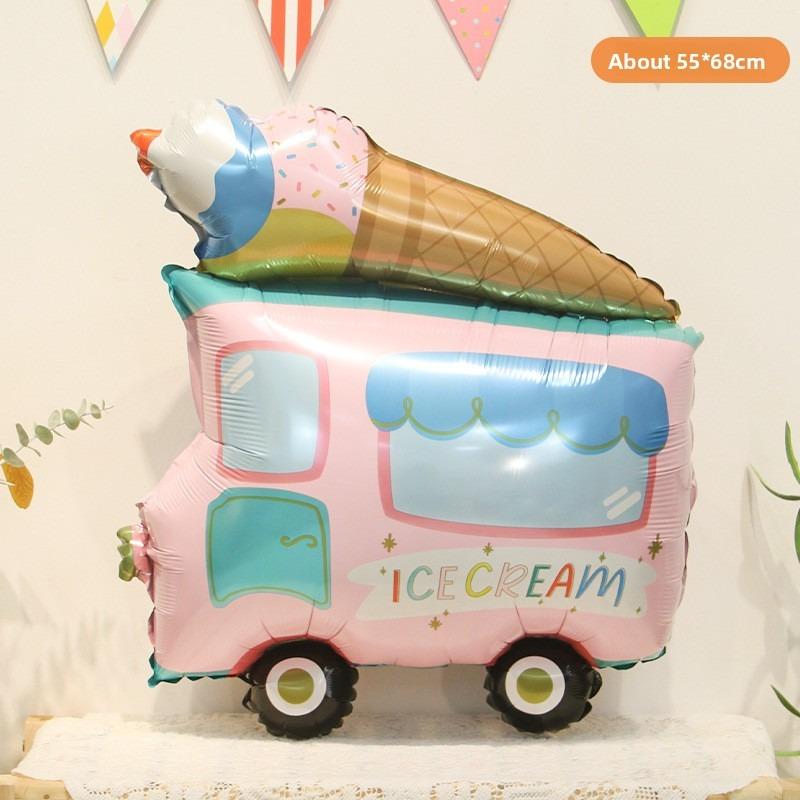 

Милые мультяшные шары из алюминиевой фольги в виде машинок, Первый день рождения, Детская вечеринка по случаю дня рождения, Детский сад, Полицейская машина, Оформление сцены с пожарной машиной Pink ice cream truck