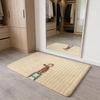 MONKEY CARTOON C-Curious GeorgeS Floor Mat Flannel Door Mat Non-Slip Absorbent Washable Indoor Home Rug
