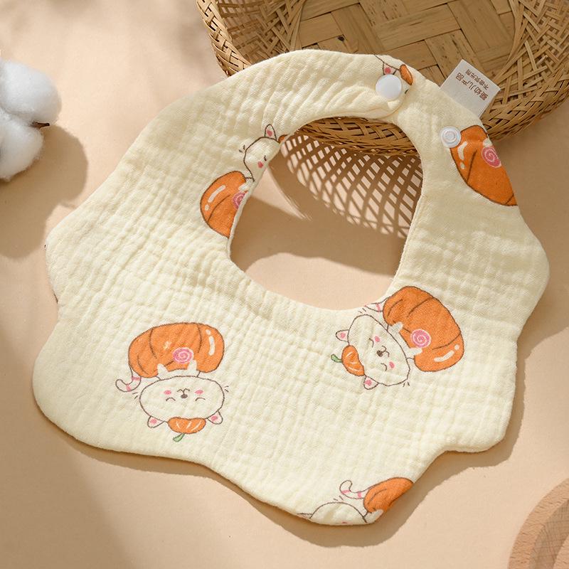 

Soft Six-Layer Pure Cotton Baby Bib - Gauze Newborn Saliva Towel