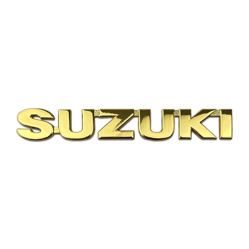 3D Badge Steering Wheel Sticker Car Front Emblem Rear Trunk Logo For SUZUKI Swift Metal Alloy Modified Letter Decoration