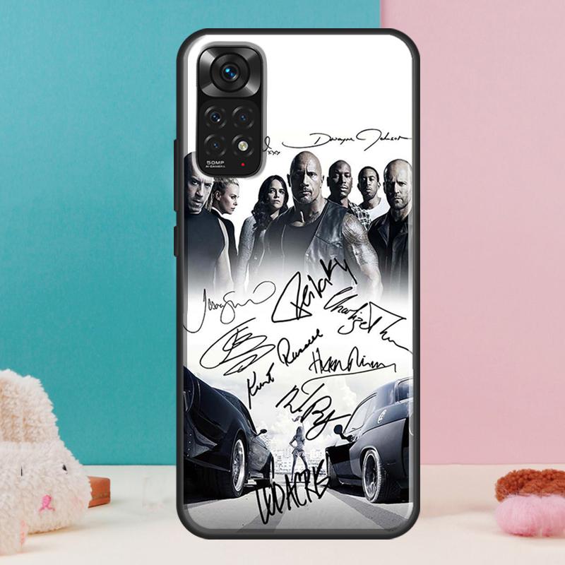 

Fast and Furious Moive Case For Xiaomi Redmi Note 13 12 Pro 14 11 9 10 9S 10S 11S 12S Redmi 14C 13C 10C 12C Cover Redmi Note 11 Pro