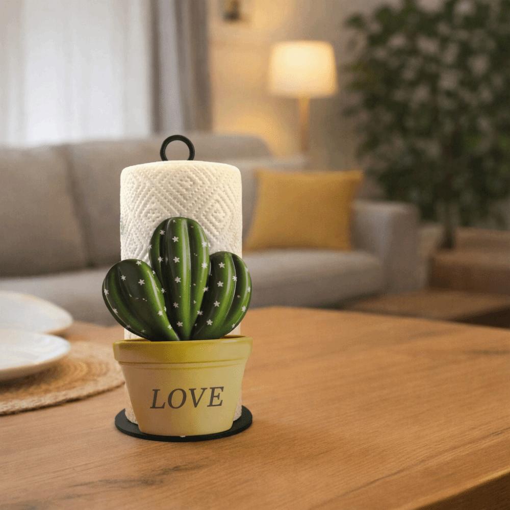 Practical Iron Freestanding Tissue Holder Strawberry Pattern Decorative Vertical Napkins Rack Cute Tissue Stand Bathroom