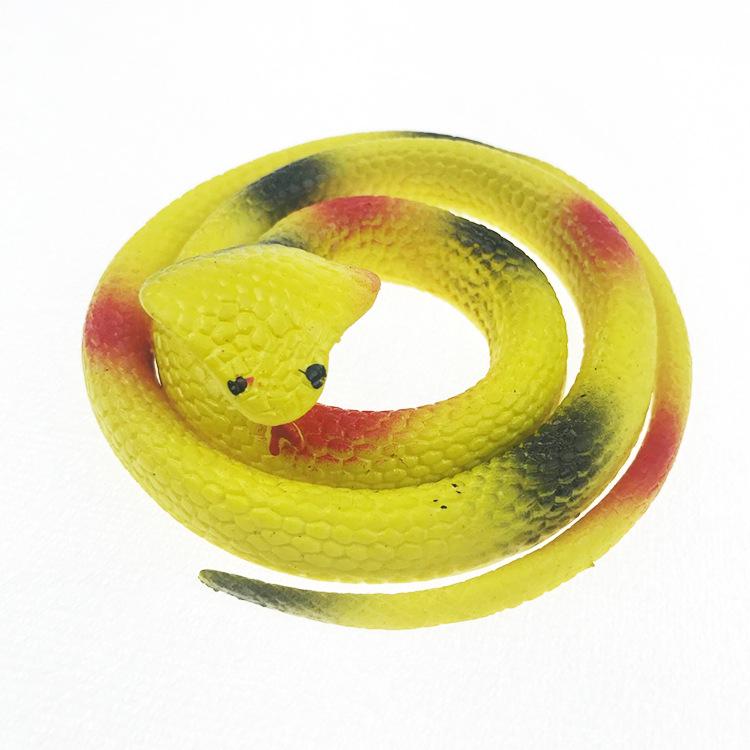 Realistic Cobra Snake Toy - Soft Rubber Prank Snake for Halloween