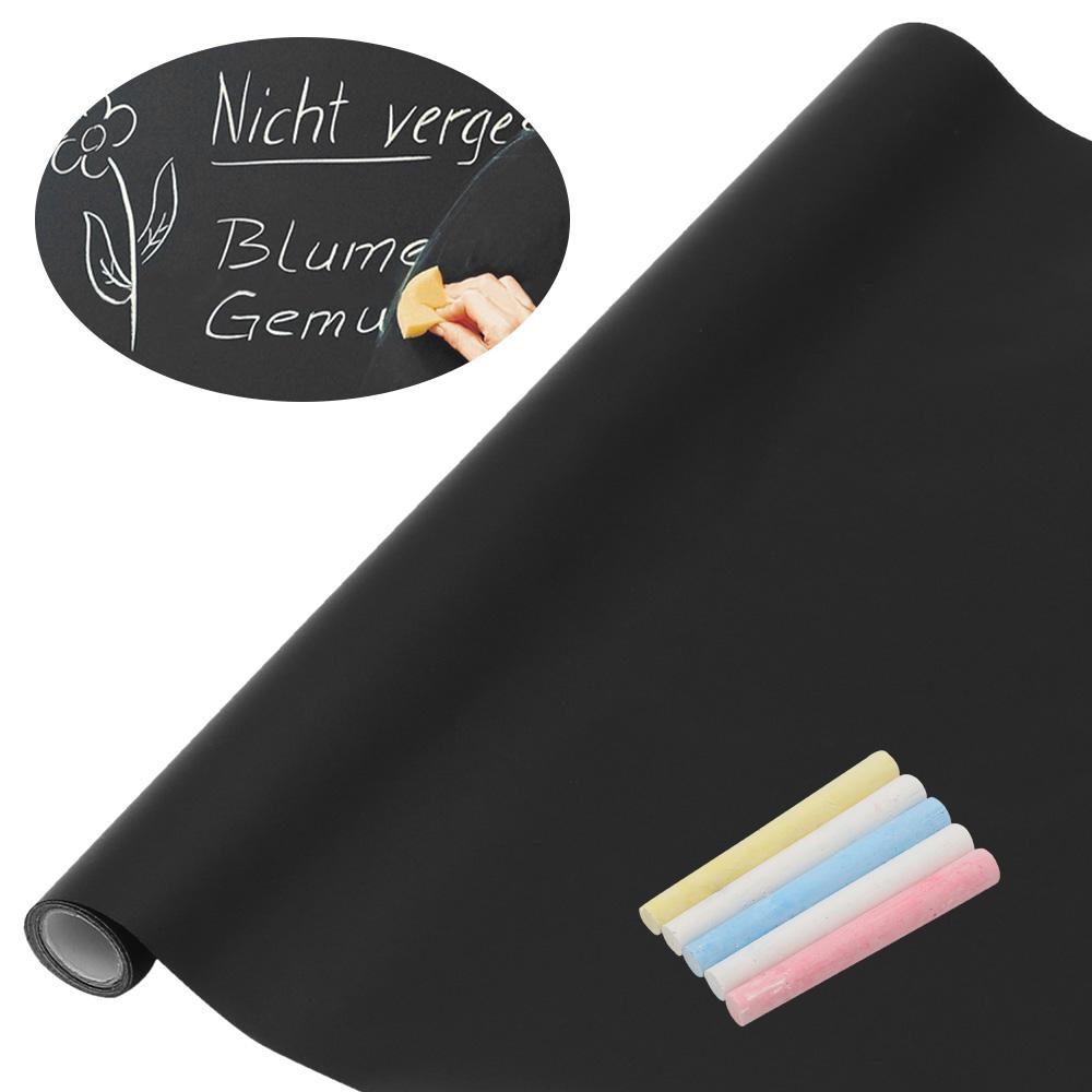 Self-Adhesive Chalkboard Wallpaper for Wall Large 200X45 Xxl + Chalks