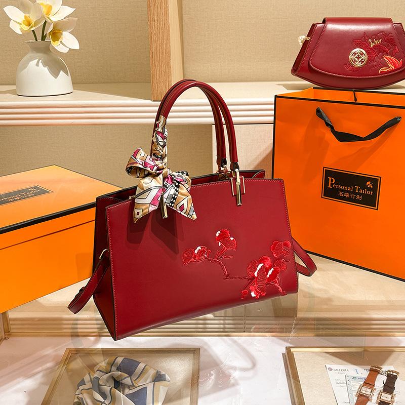 W. D. POLO New Chinoiserie Style Bag Women 2023 New Fashion Mom Large Capacity One Shoulder Crossbody Handbag Women's Bag